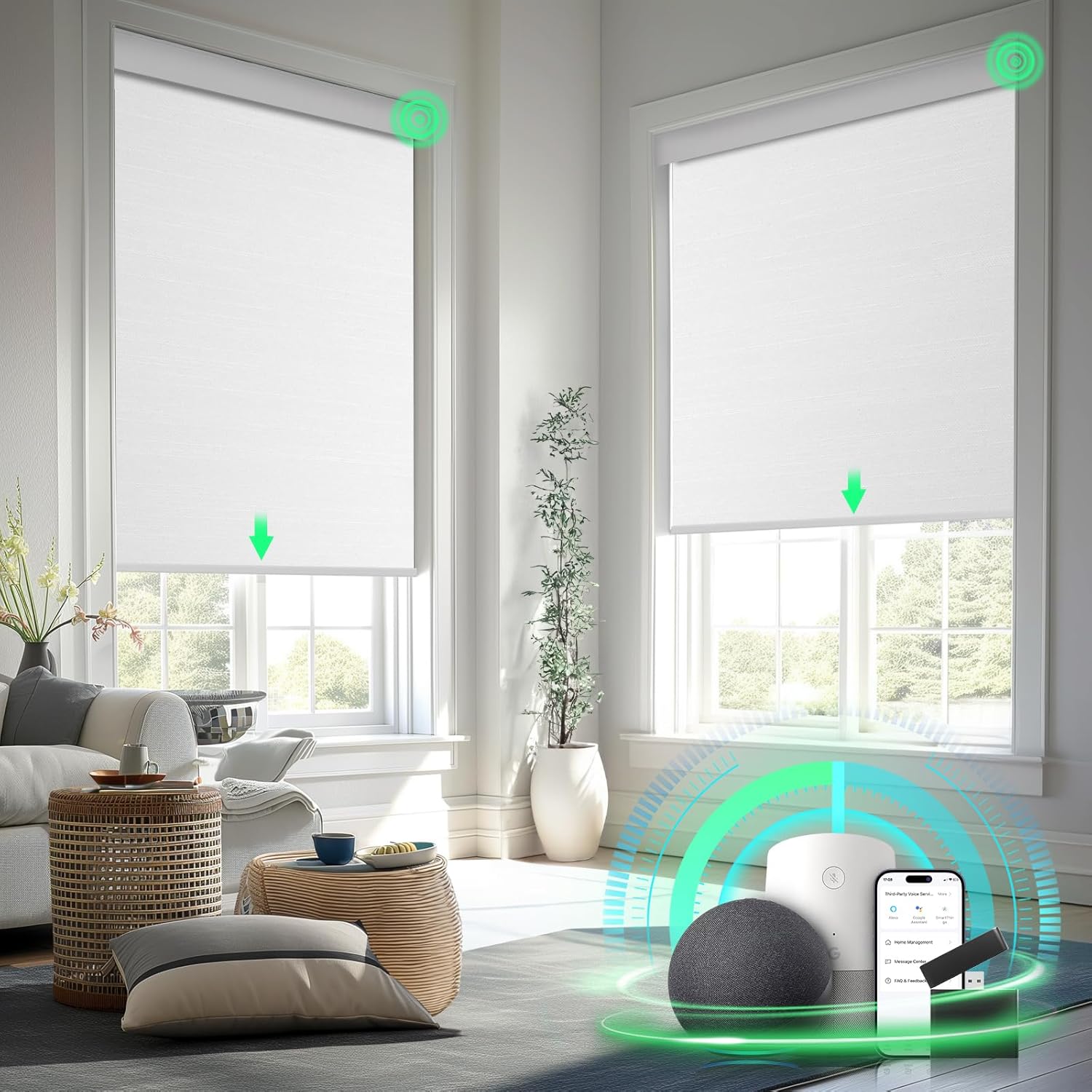 Smart motorised blind control